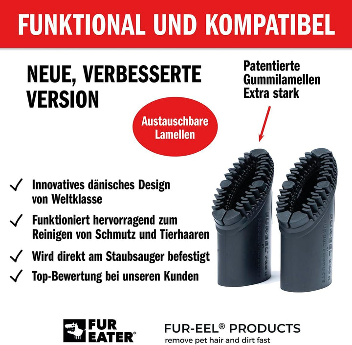 Tierhaarentferner PRO 2.0 Combo | Staubsauger Tierhaar Aufsatz für Auto & Zuhause | Entfernt Hunde-