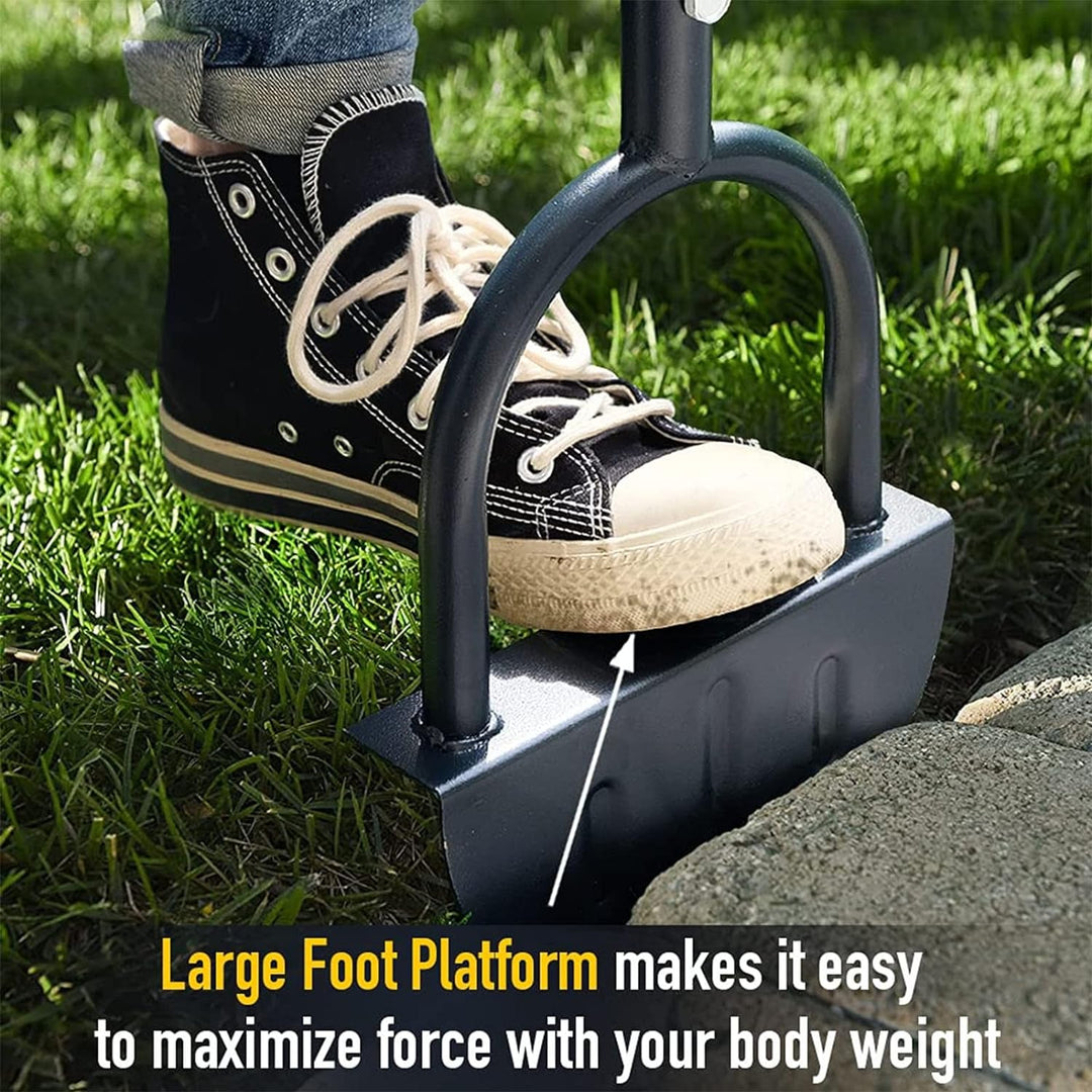 Kadimendium Halbmond-Rasenkantenschneider, Hohe Härte, Kohlenstoffstahl, Langer Griff, Manuelle Trim