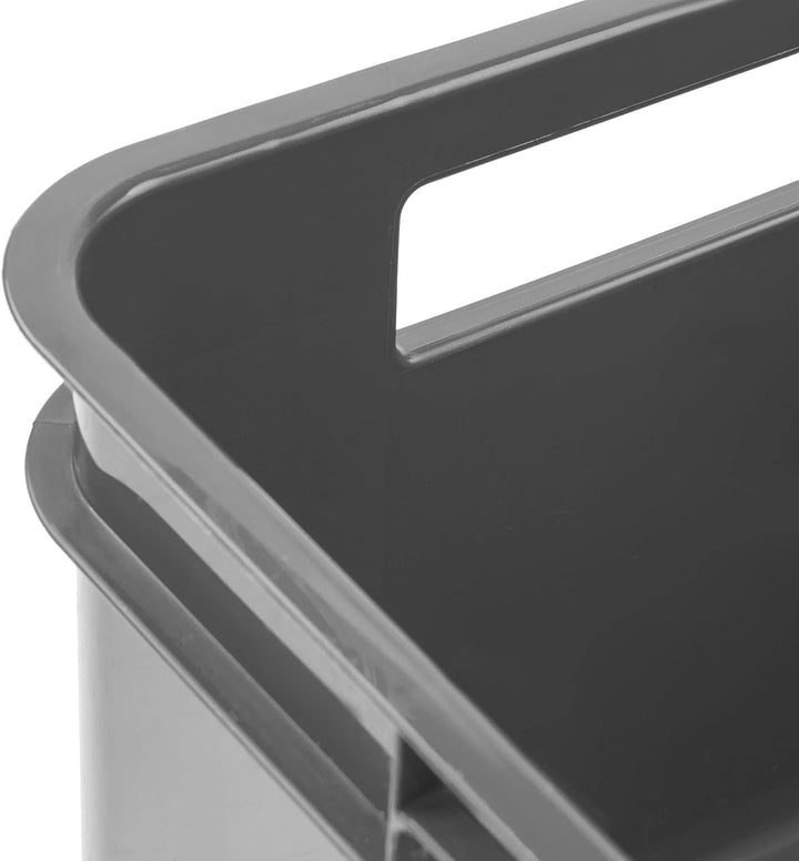 PAFEN 9x Euro Stapelbox Bruno Eco Blau Grau Euro-Box Stapelkasten 16L Transport Eurobehälter 9x 16L