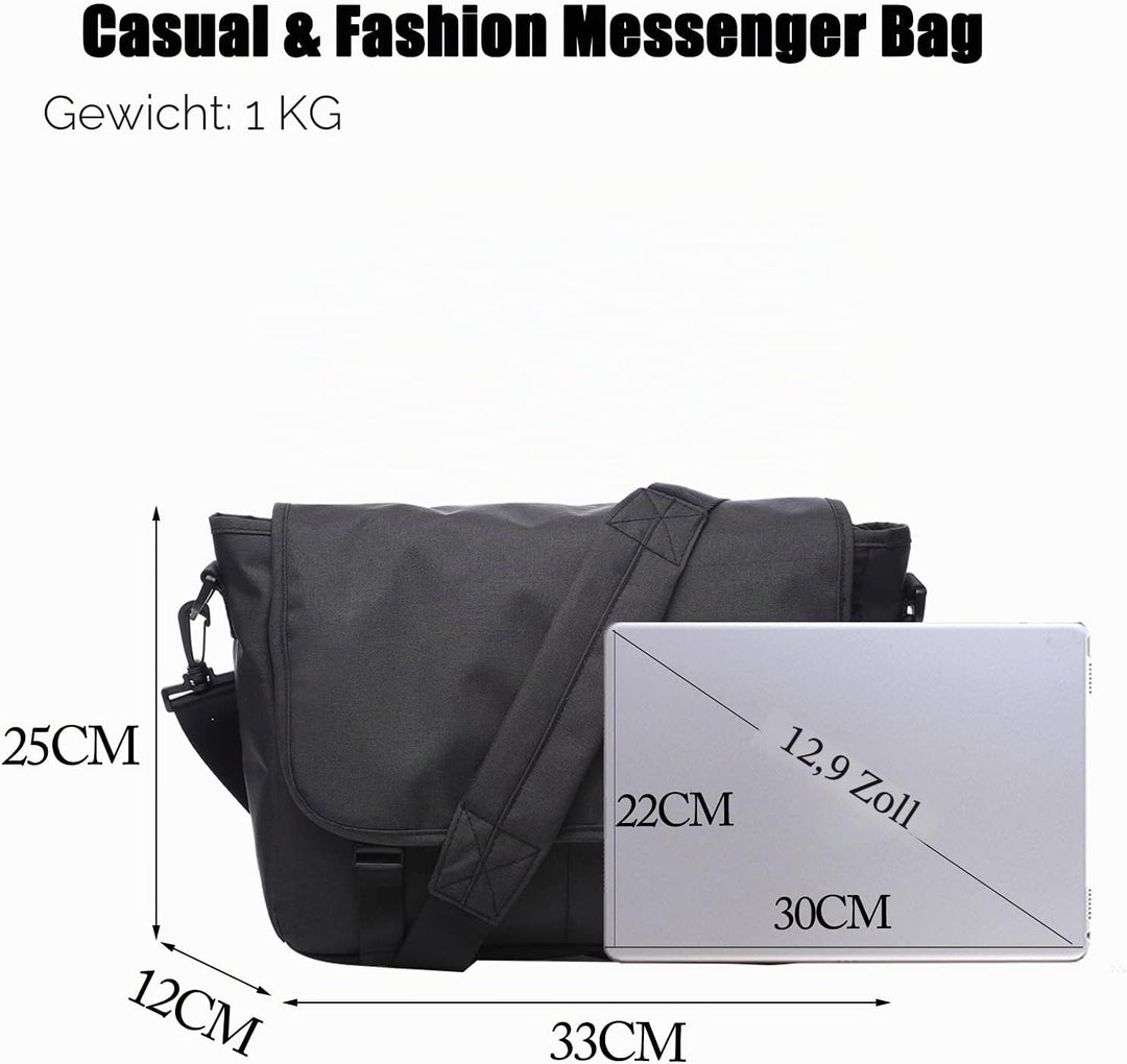 FANDARE Messenger Bag Umhängetasche Schultertasche Laptoprucksäcke Tasche Kuriertasche Polyester Sch