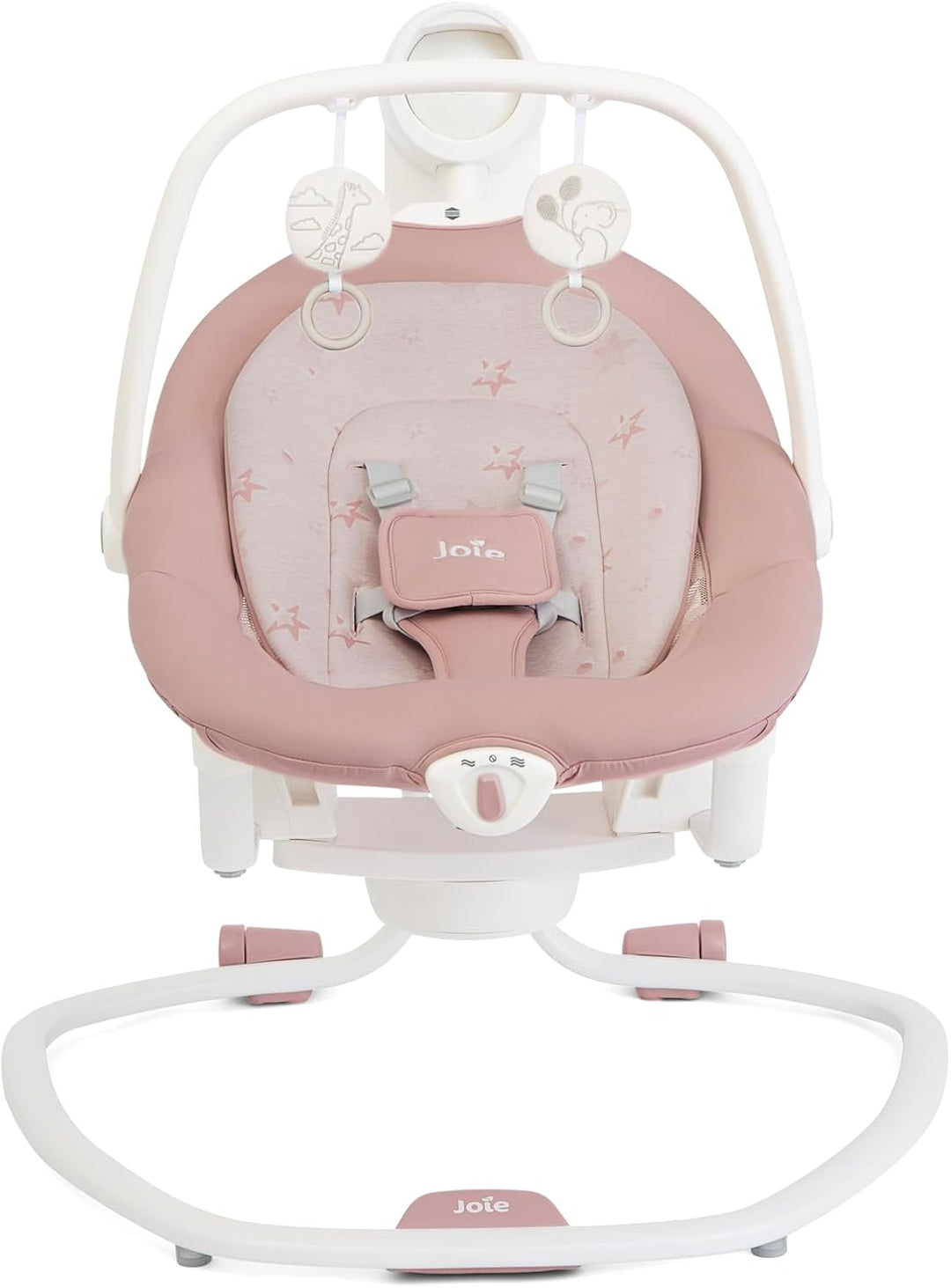 Joie Serina 2-in-1 Babyschommel, Afneembare wipstoel, 6 schommelsnelheden, 3 ligstanden, Speelboog –