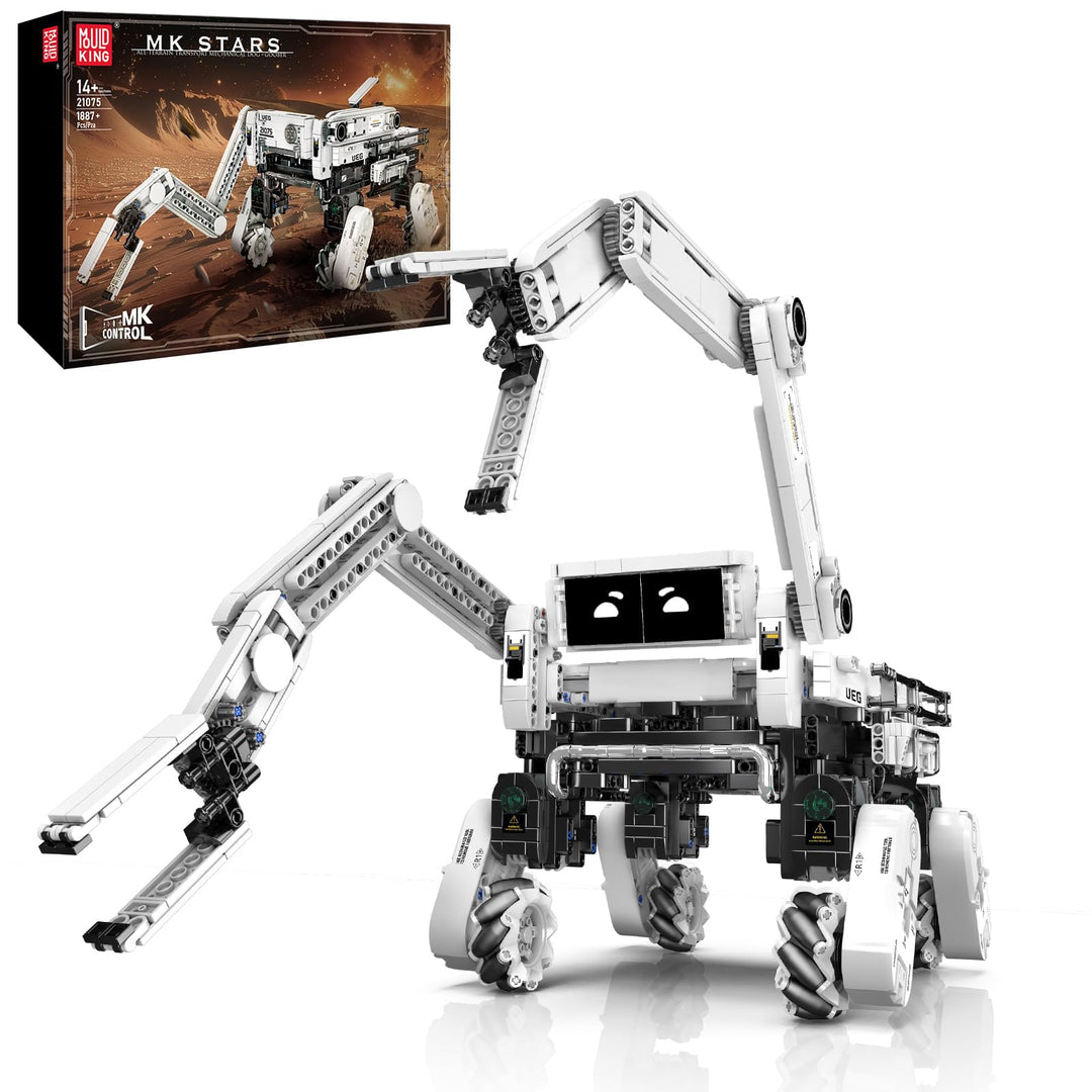Mould King 21075 MOC Technik Roboter Kinder für Jungen, 3-in-1-Roboticset mit App-Fernsteuerung, fer