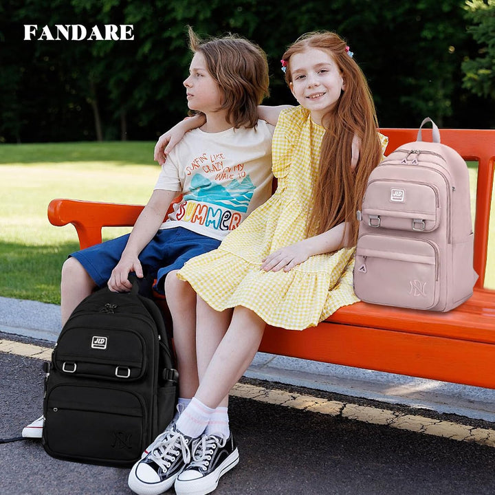 FANDARE Kinderrucksack Schulranzen Schultaschen Jungen Mädchen Schulrucksack Kinder Schultasche für