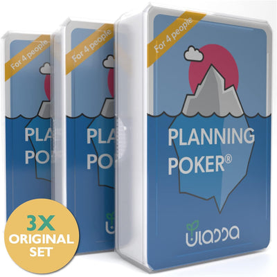 Agile Planning Poker Karten für 12 Personen (3 Sets) - Scrum Poker Kartenset zur effizienten Aufwand
