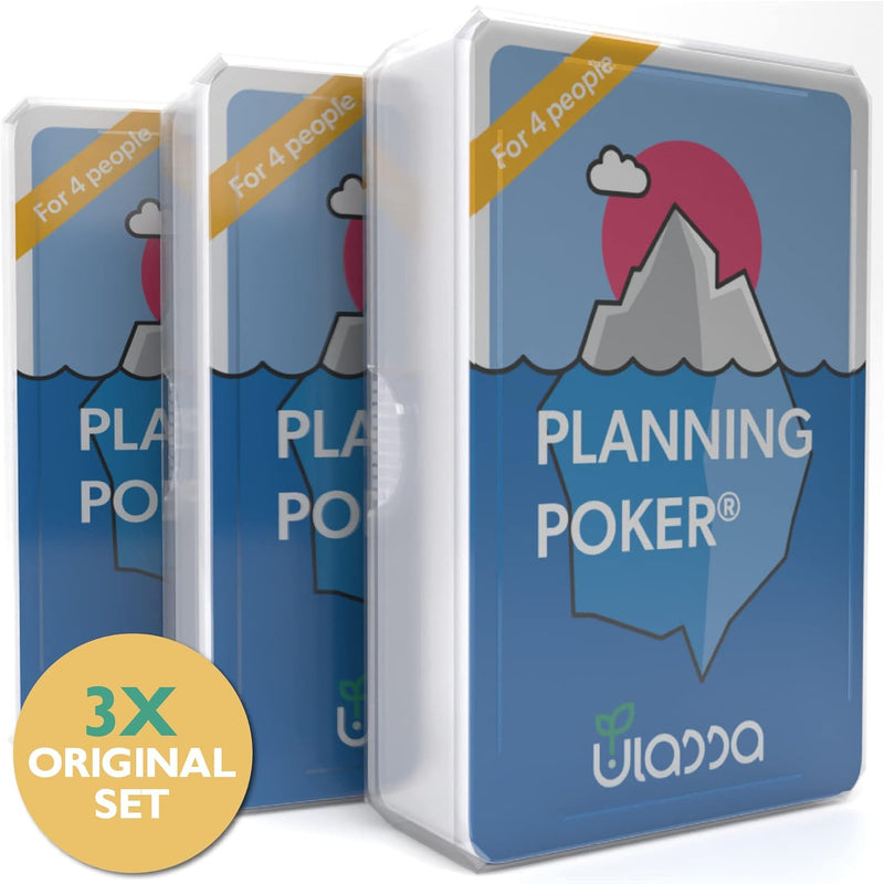 Agile Planning Poker Karten für 12 Personen (3 Sets) - Scrum Poker Kartenset zur effizienten Aufwand