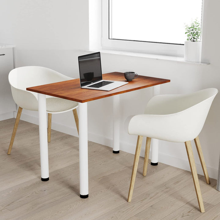 AKKE 70x40 | Esszimmertisch - Esstisch - Tisch mit weissen Beinen - Küchentisch - Bürotisch | Carava
