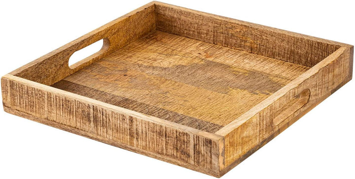 casamia Tablett Serviertablett Dekotablett Holztablett Holz Deko Tablett Mangoholz massiv Farbe Tabl