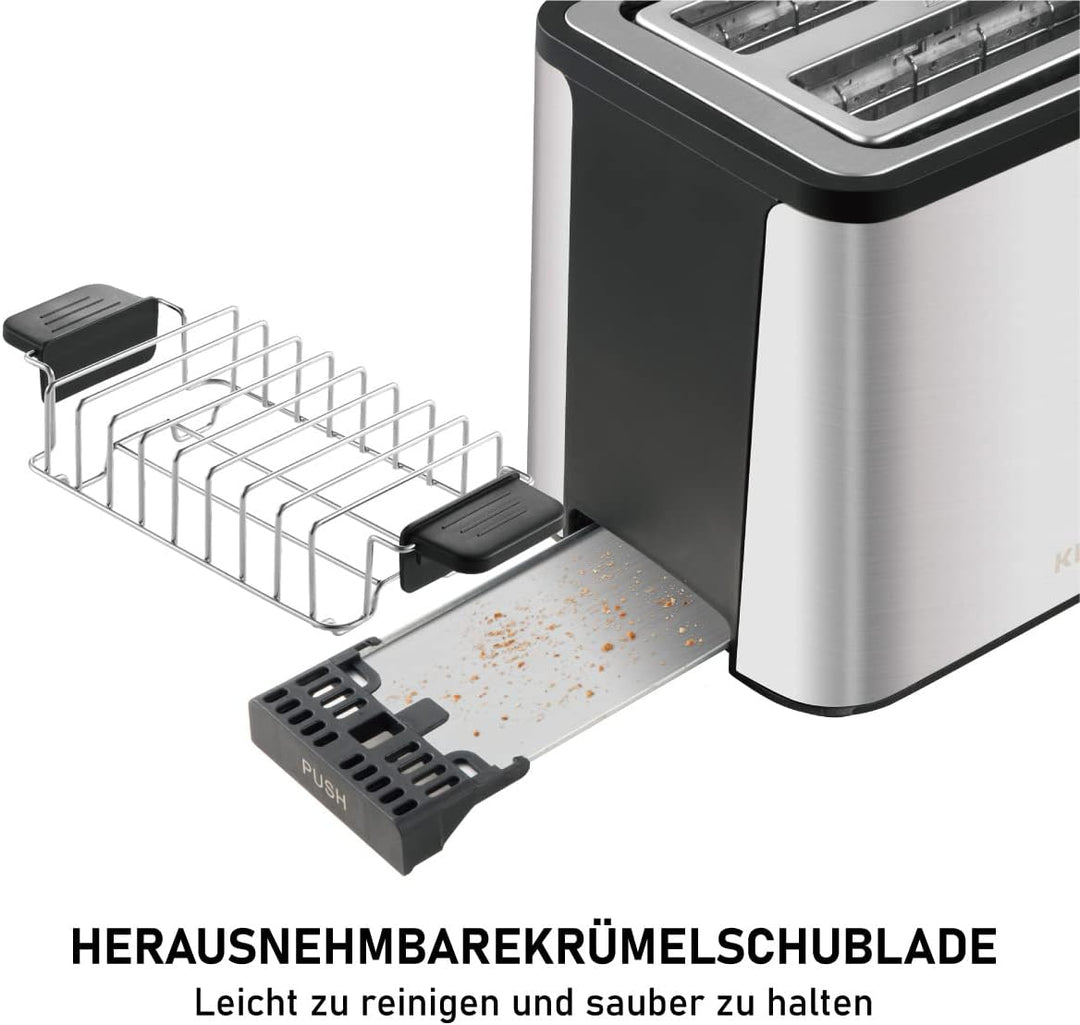 Smart Toaster mit Touchscreen, KETIAN 2-Scheiben Toaster,Abschaltautomatik, Auto Lift & Brotzentrier