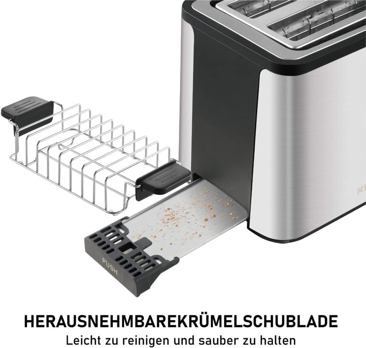 Smart Toaster mit Touchscreen, KETIAN 2-Scheiben Toaster,Abschaltautomatik, Auto Lift & Brotzentrier
