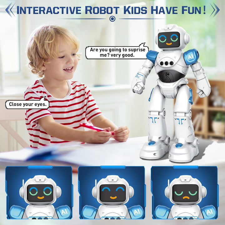 VATOS Roboter Spielzeug für Kinder ab 3-12 Jahre - Ferngesteuerter Roboter, Gestensteuerung Programm