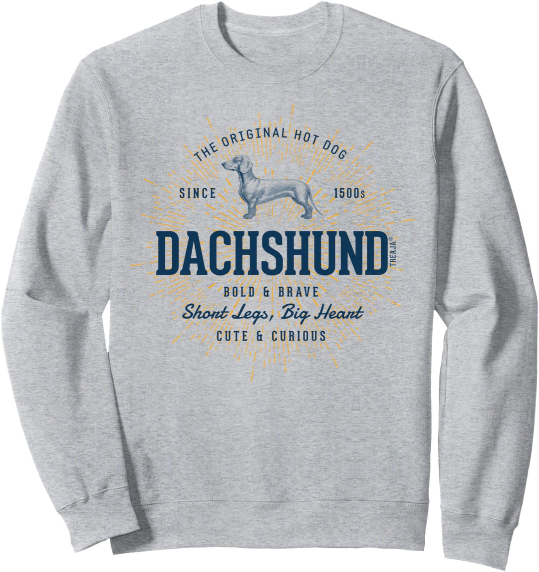 Retro-Stil Dackel Vintage Sweatshirt