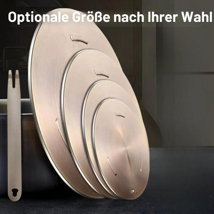 Wärmeverteiler für Gasherd, NISPOTDOR Induktionskochfeld-Adapterplatte, robuste Simmerplatte, Indukt