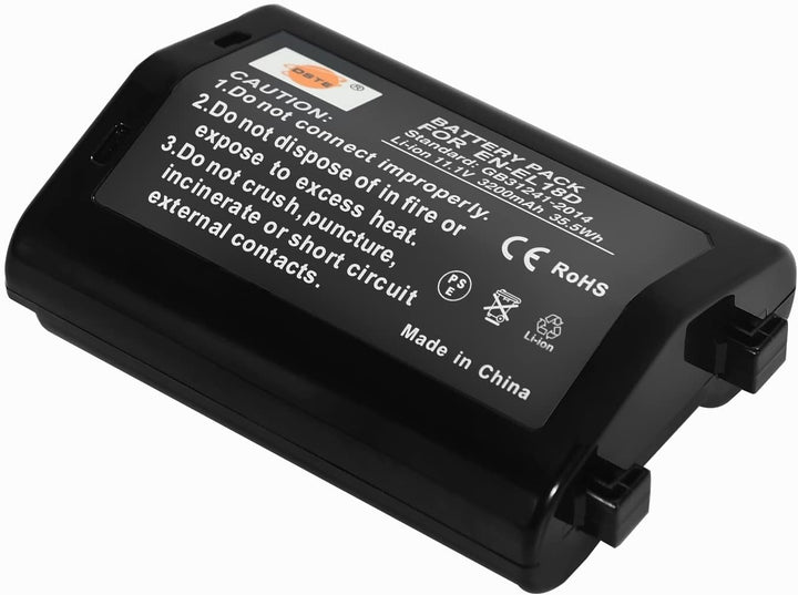 DSTE Electron 2pcs EN-EL18 EN-EL18D Ersatz Batterie Akku Kompatibel mit Nikon D4, D4S, D5, D6, Z9, D