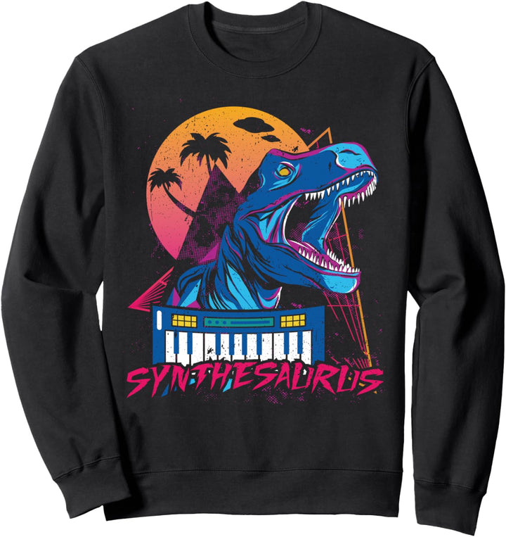 Dinosaurier Retro synthwave Sweatshirt