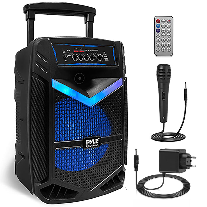 Pyle PA Bluetooth Lautsprecher, Karaoke Maschine und Karaoke Mikrofon, Musikbox Bluetooth Box, Party