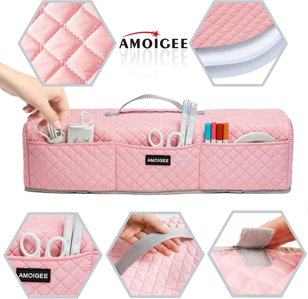 AMOIGEE Gepolsterter Staubschutz, kompatibel mit Cricut Maker, Cricut Maker 3, Explore Air 2, Cricut