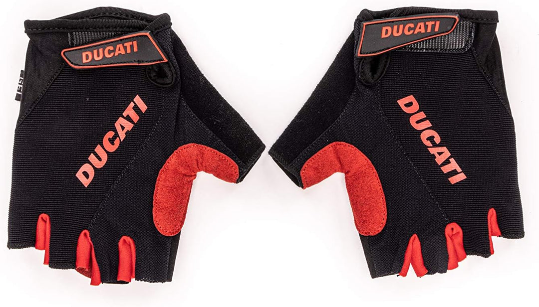 DUCATI, Handschuhe Elektroroller, Gel, Halbfinger, Einheitsgrösse, Schwarz, Zubehör für Fahrrad, Uni
