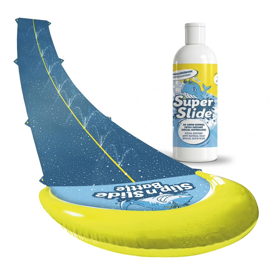 Original Cup® | Wasserrutschmatte Riesen Pack XXL | 1 Rutschmatte Doppelbahn 10 Meter + 1 Liter Extr
