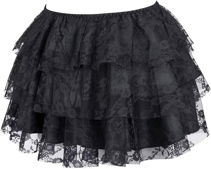 Corset Dress Skirt Korsett Damen Kleider Rock Corsage Vollbrust Bustier Schnüren Korsagenkleid Elega