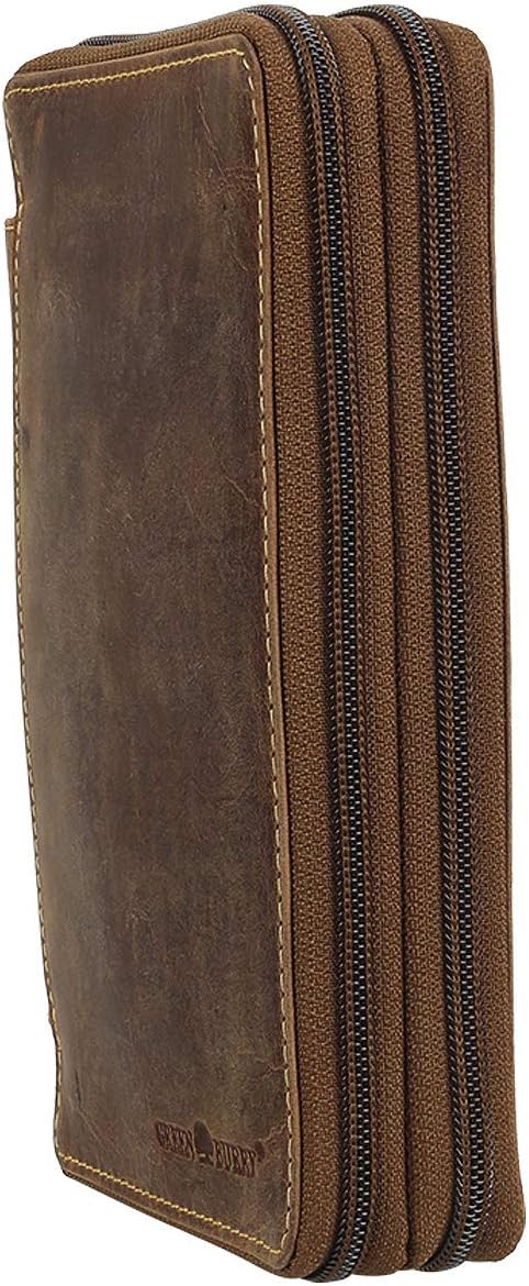 Greenburry Vintage Leder Stifteetui Federmäppchen Stiftemappe Mäppchen 1573-25