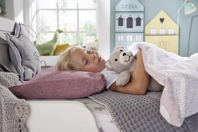 Theraline Kinderkopfkissen ab 2 Jahren, ergonomisches Schlafkissen & Nackenstützkissen, Füllung aus