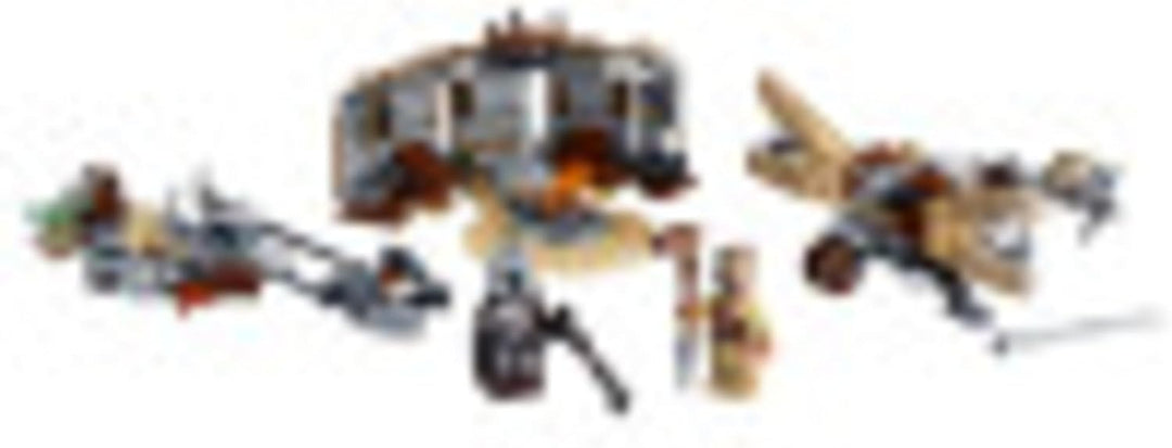Lego Star Wars: The Mandalorian Trouble on Tatooine 75299 Awesome Toy Building Kit for Kids Featurin