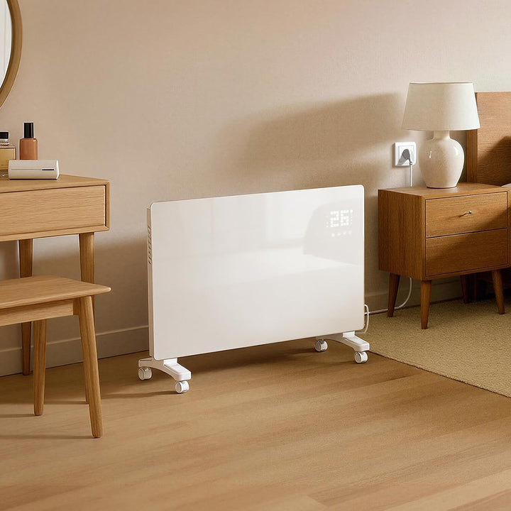 EMKE Smart Elektroheizung 2000W, Glaskonvektor-Heizung Elektrisch mit WLAN & App-Steuerung, Elektroh