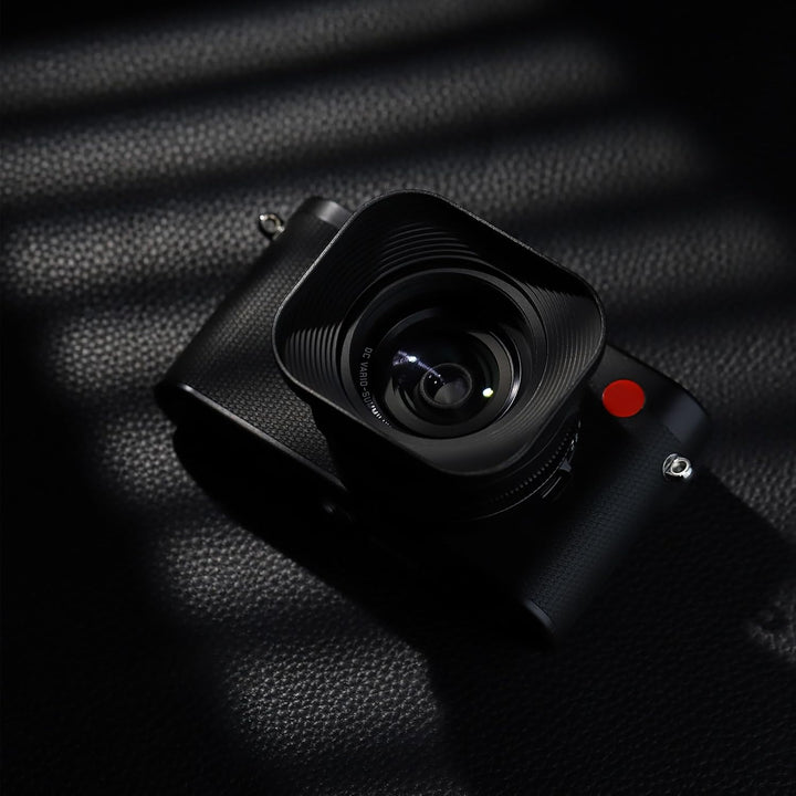Haoge Gegenlichtblende aus Metall, quadratisch, für Leica D-Lux 8 Kamerazubehör, 43 mm, Schraub-Gege