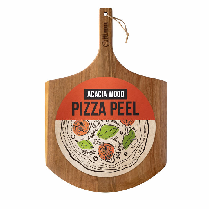 Chef Pomodoro - Pizzaschieber - 35,5 cm - Langer Griff um Verbrennungen zu vermeiden - leichte Pizza