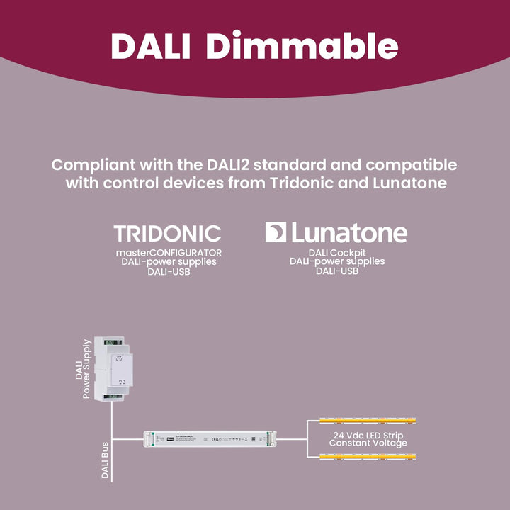 illuburg LED Trafo 24V 150W Dimmbar DALI Push Flickerfree LED Netzteil Treiber Driver Power Supply 2