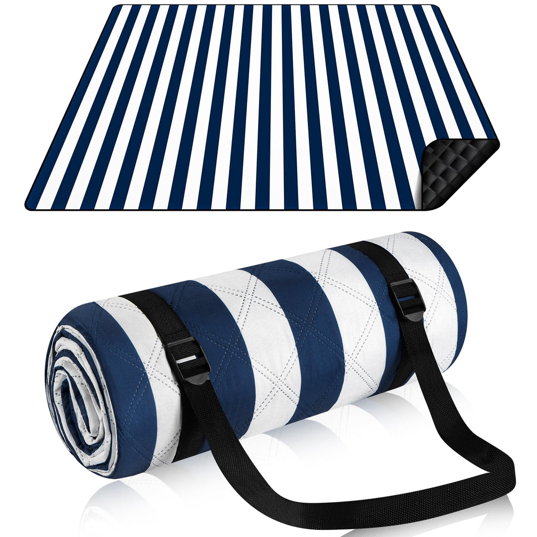 Picknickdecke 200 x 200cm, Wasserdicht Stranddecke Sandfrei mit Tragegurt, Tragbare Waschbar Strandm