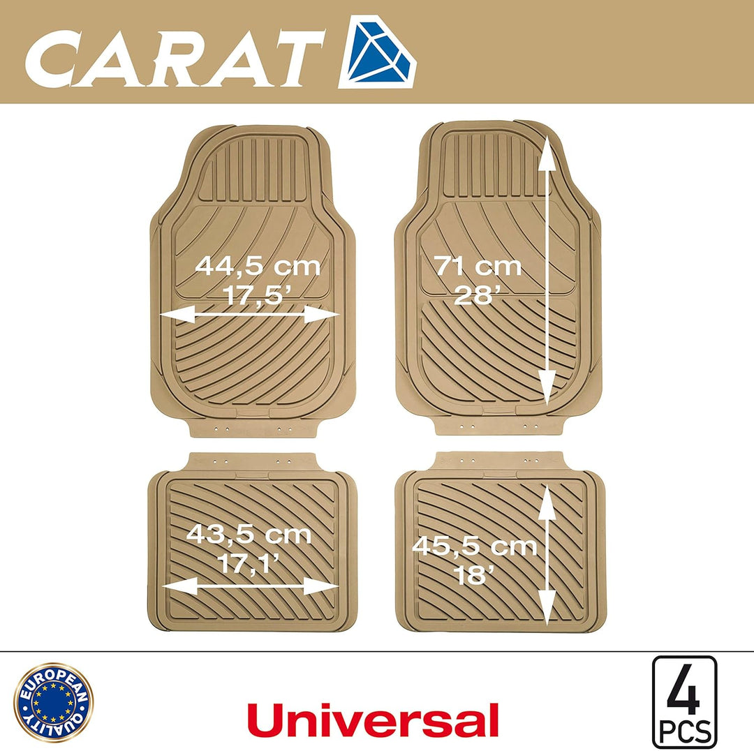 Sumex Carat Universal-GummifuÃƒŸmatten beige (4-teilig)