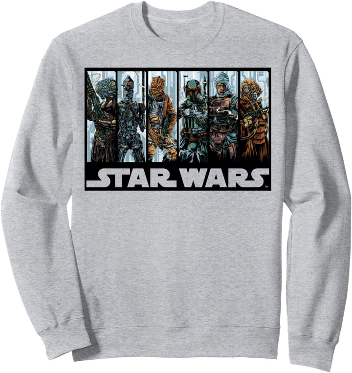 Star Wars Bounty Hunter Line Up Logo Sweatshirt