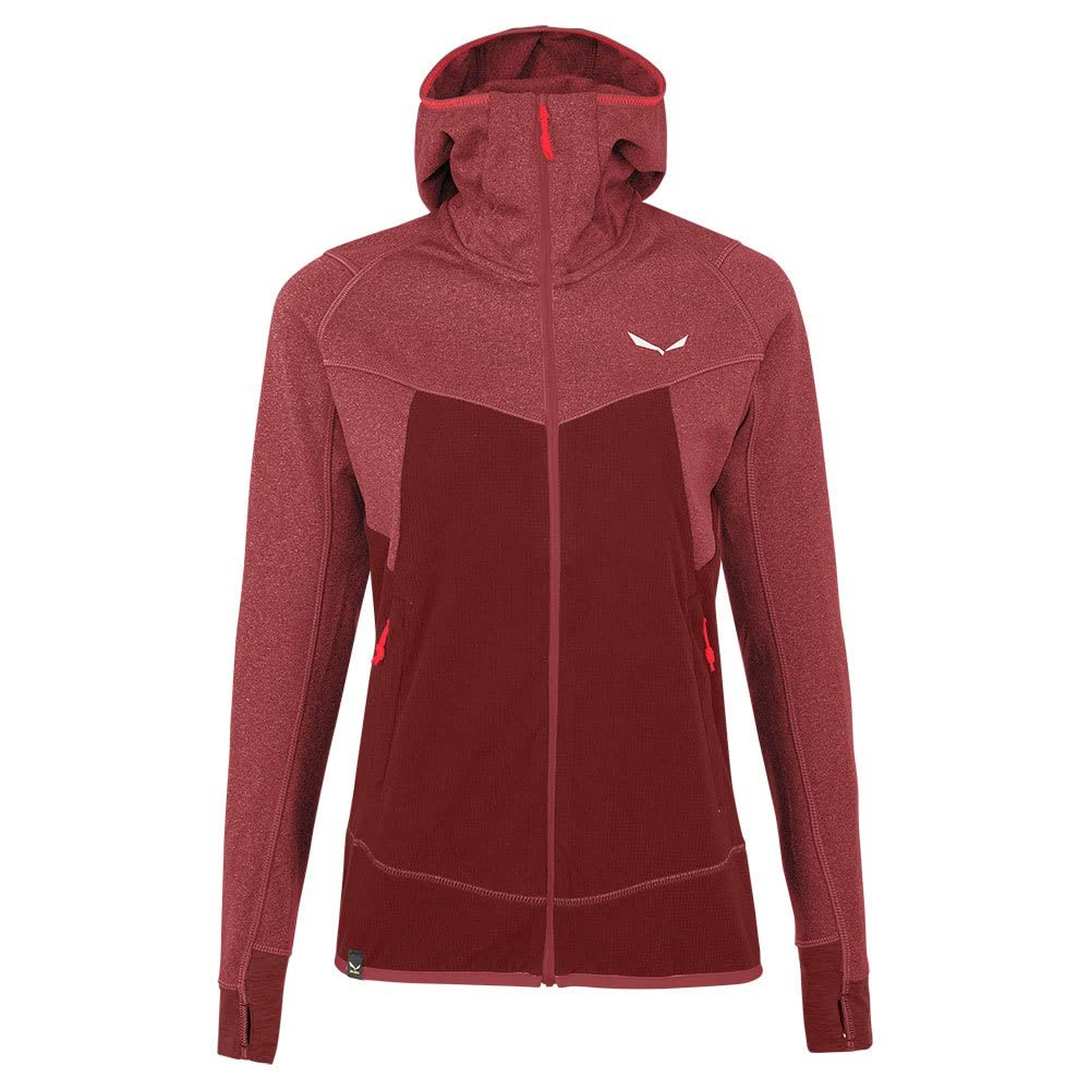 Salewa Damen Puez Hybrid Polarlite Hooded Fleece Women Softshelljacke XL SYRAH MELANGE, XL SYRAH MEL