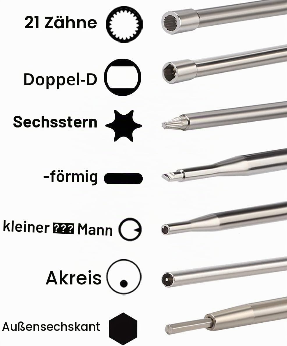 14er Pack Vergaser-Einstellwerkzeug mit Schraube Aussensechskant-Schraubendreher für 2-Takt Kleinmot