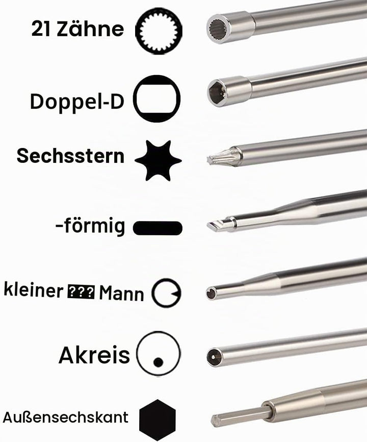 14er Pack Vergaser-Einstellwerkzeug mit Schraube Aussensechskant-Schraubendreher für 2-Takt Kleinmot