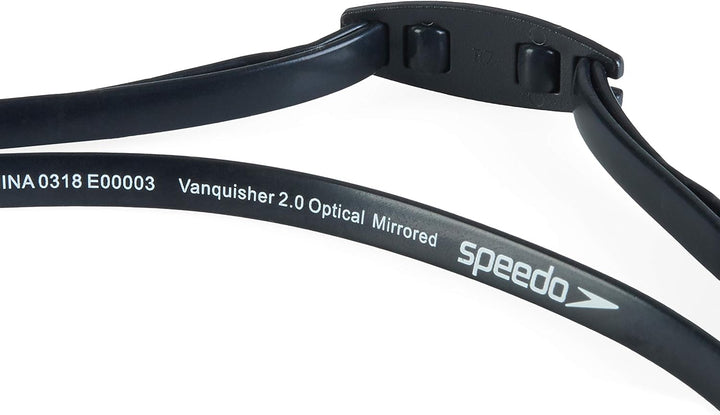 Speedo Optische Schwimmbrille für Erwachsene, Unisex, Vanquisher 2.0 Schutzbrille -5.5 Verspiegelt,