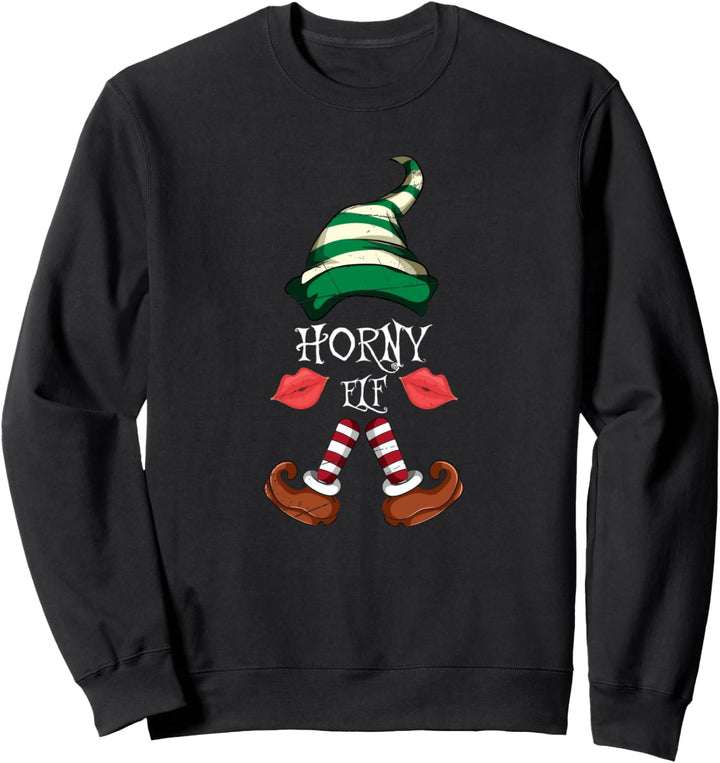 Familie Pajama Party Damen Scharfe Weihnachts Elfe Sweatshirt