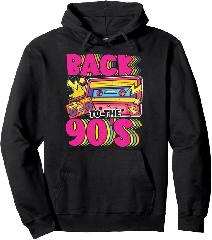 90er Jahre Outfit Party und Mottoparty Kostüm Damen Herren Pullover Hoodie