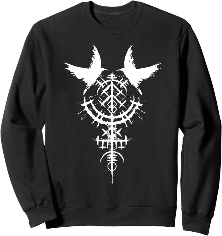 Wikinger T-Shirt Raben Odins Hugin & Munin Wikinger Valhalla Sweatshirt