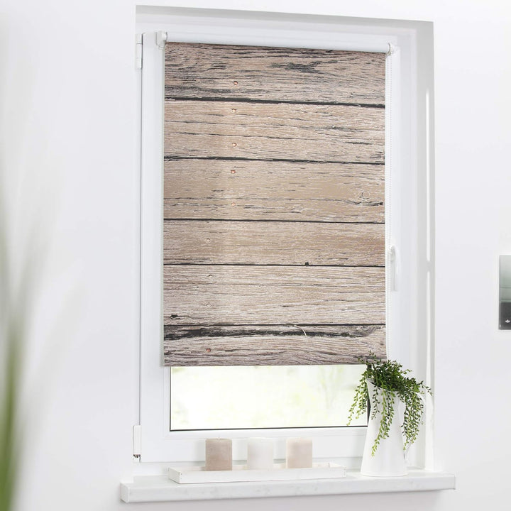 Lichtblick Klemmfix Tageslicht-Rollo mit Motiv, ohne Bohren, Blickdicht, Seitenzugrollo, Made in Ger