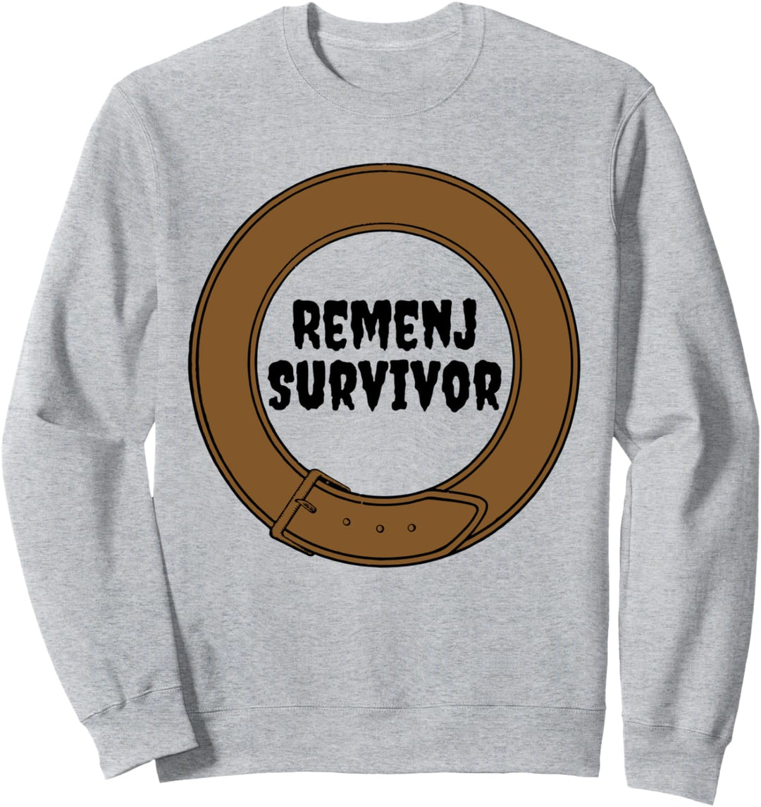 Russland Remenj Gürtel Russische Erziehung Bestrafung Humor Sweatshirt