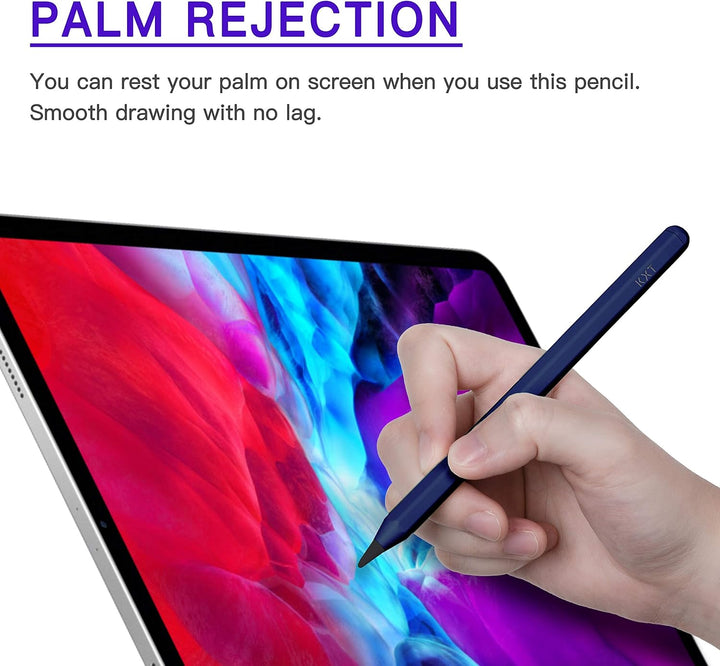 Stylus Stift für Apple iPad(2018-2023),Mit Neigung&Palm Rejection&Magnetic Adsorption Eingabestifte