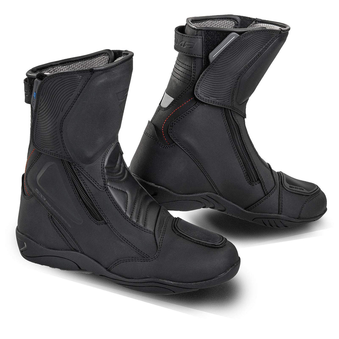 SHIMA TERRA LADY , Motorradsteifel Damen | Verstärkte Leder Motorradschuhe mit Seitlichem Reissversc