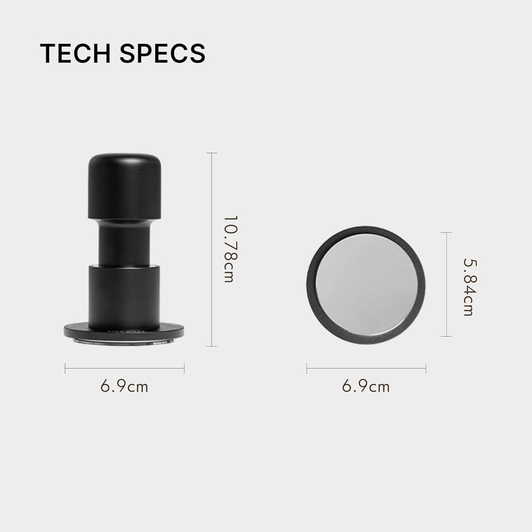 TIMEMORE 58mm Kaffee Tamper - Aus Edelstahl & Aluminium Impact Espresso Tamper mit akustischem Feedb
