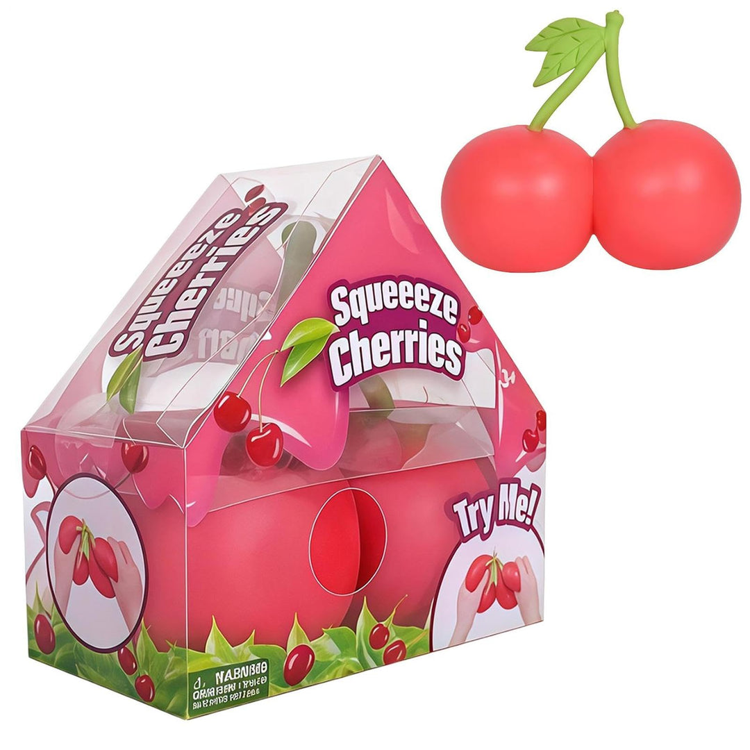 Cherry Squeeze Ball, 5.5 Zoll Kirschen Quetschball, Riesige Kirschen Zum Stressabbau, Zappelspielzeu