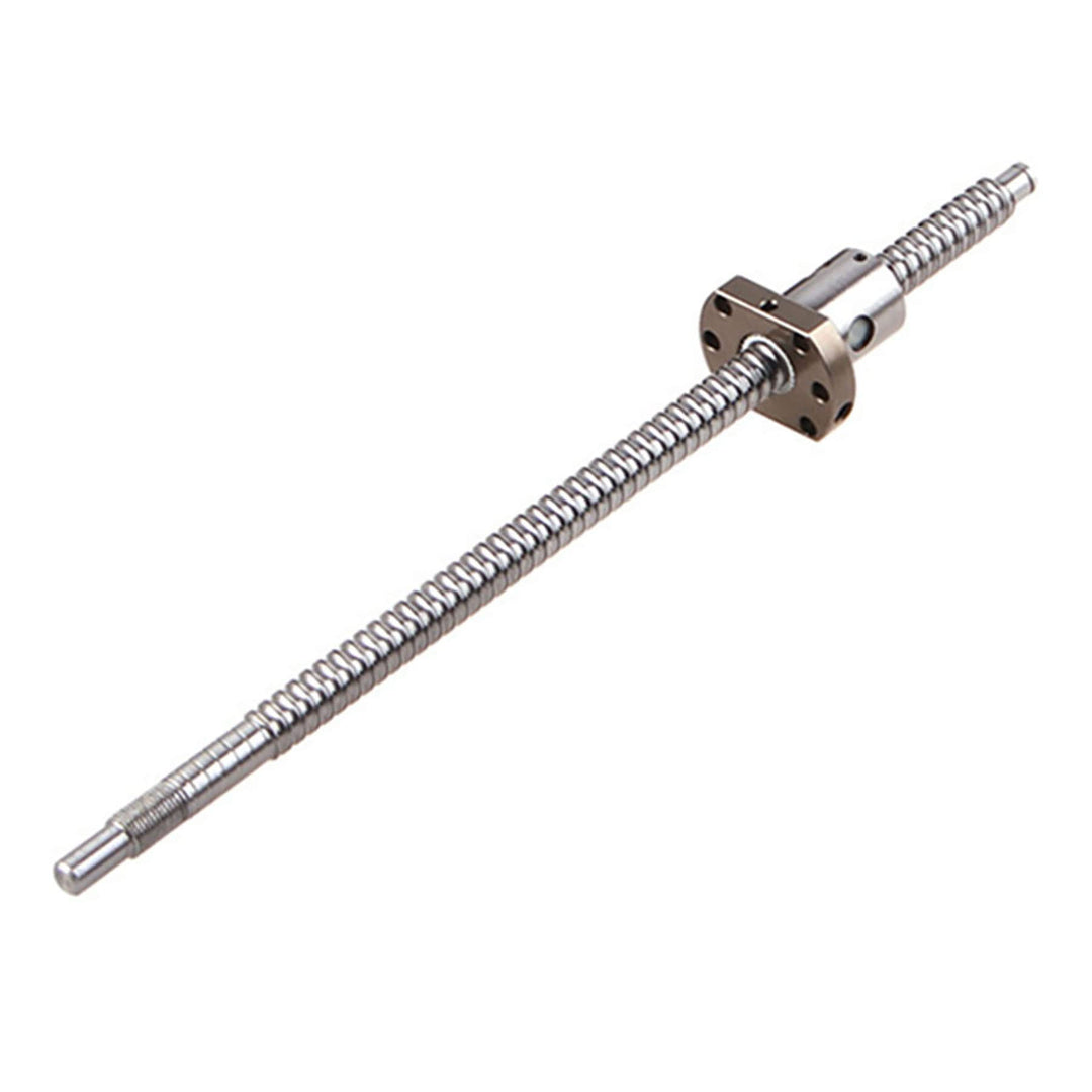 CNCYEAH SFU1204 Kugelumlaufspindel 550mm, Gewindespindel Edelstahl Rolled Ballscrew-spielfreie Balls