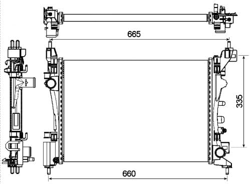 NRF 53115 Kühler, Motorkühlung