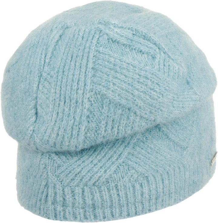 Seeberger Ricarda Wollmütze Beanie Strickmütze Wollbeanie Wintermütze Damenmütze Damen - mit Futter,