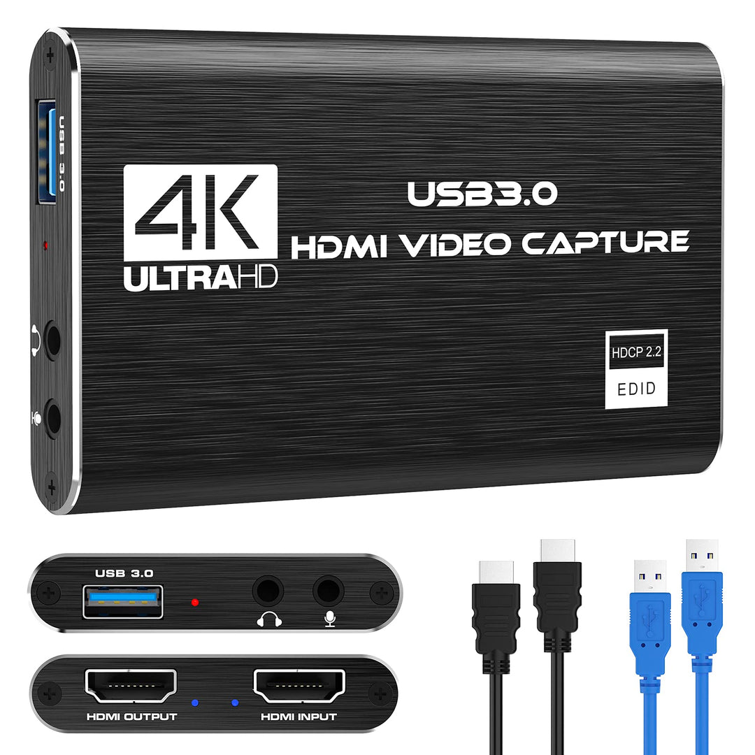 Rybozen Game Capture Karte USB 3.0 Video Card HD 1080P HDMI Videoaufnahme mit Live- Übertragungen Re